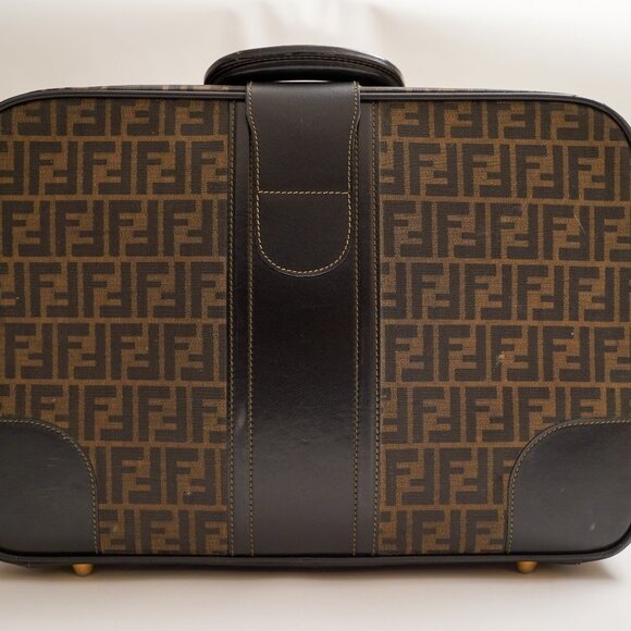 Fendi 1970's Monogram-Print Suitcase - Picture 2 of 11